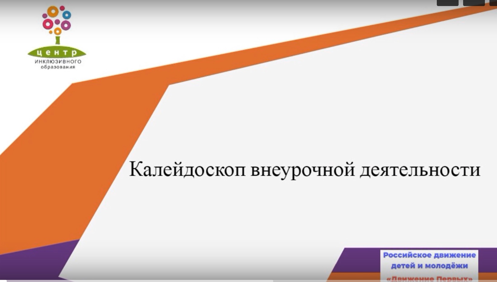 Калейдоскоп внеурочных занятий и РДДМ «Движение первых».